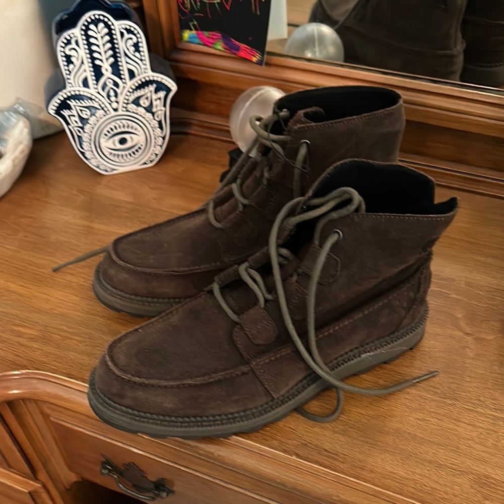 Sorel Dark Brown Lace Up Boots